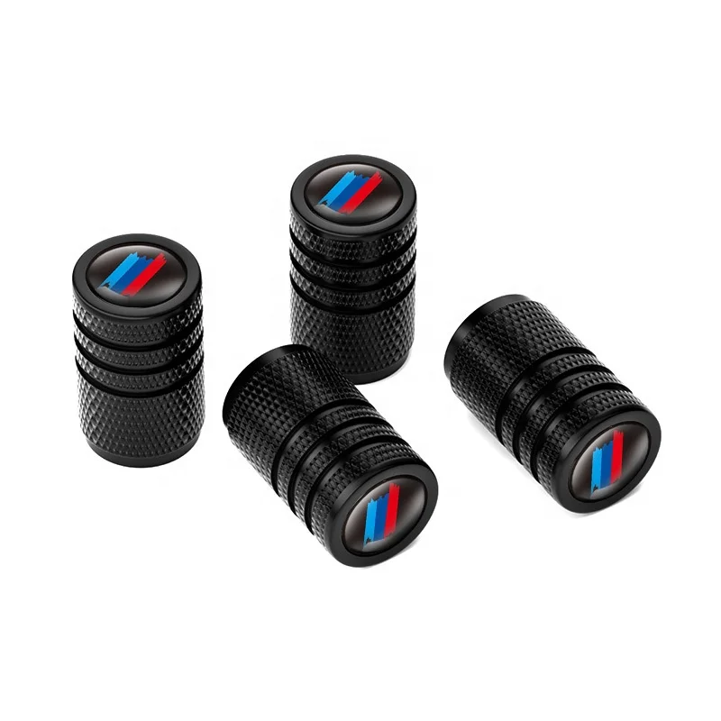 New Product 2023 Popular Black Nipple Caps Custom Logo Truck Dust Air Rim Cover Metal Car Tire Valve Stem Caps for BMW Benz ect