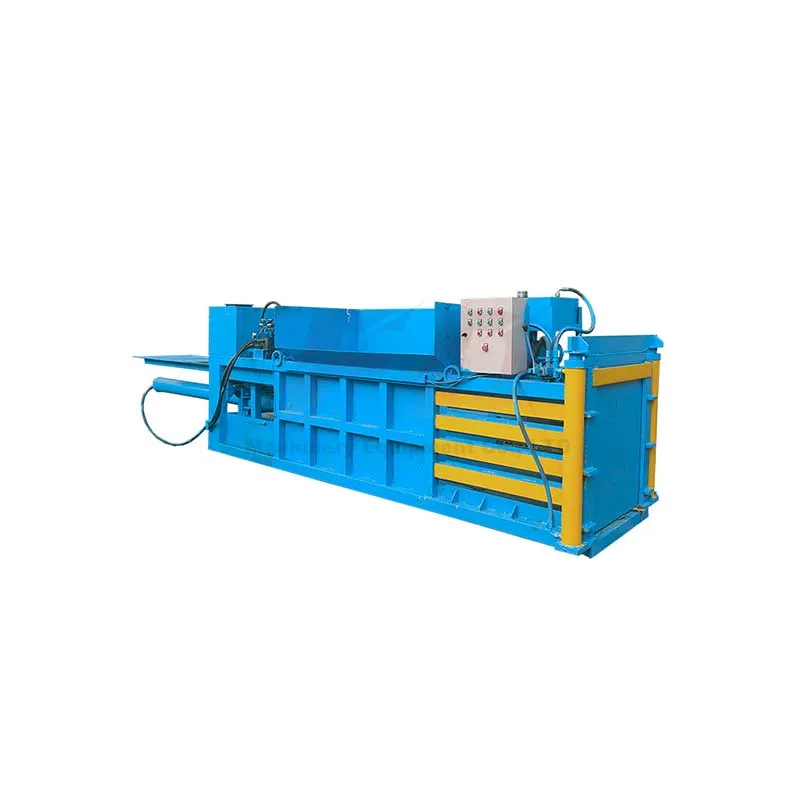 Automatic waste paper cardboard hydraulic horizontal baler baling machine cotton square baling machine