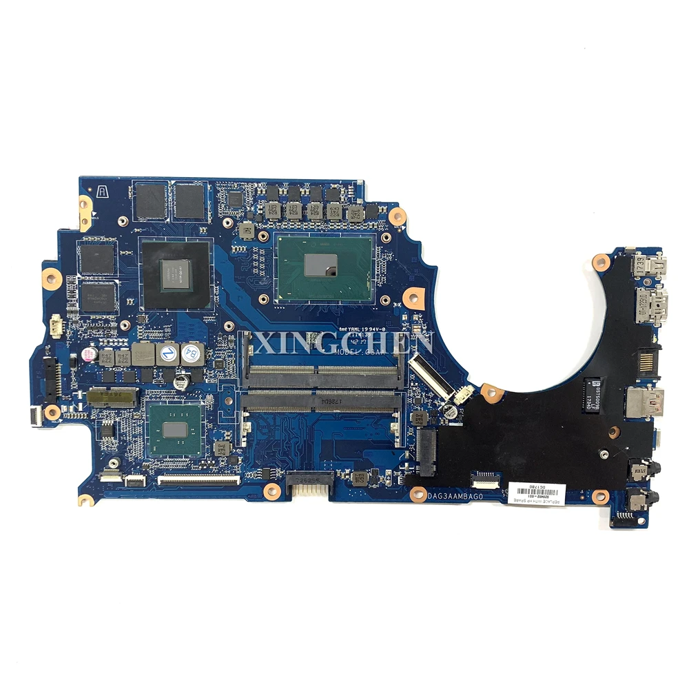 For HP 15T-CE 15-CE Laptop Motherboard CPU i7-7700HQ SR32Q + GPU GTX1050 4GB DAG3AAMBAG1 Mainboard 929482-601 929482-001