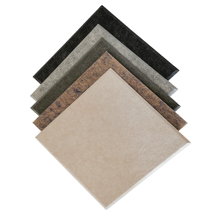 Eco-friendly Material Recycle Sound Proof Fire Retardant PET Polyester Fiber Acoustic Wall Panels