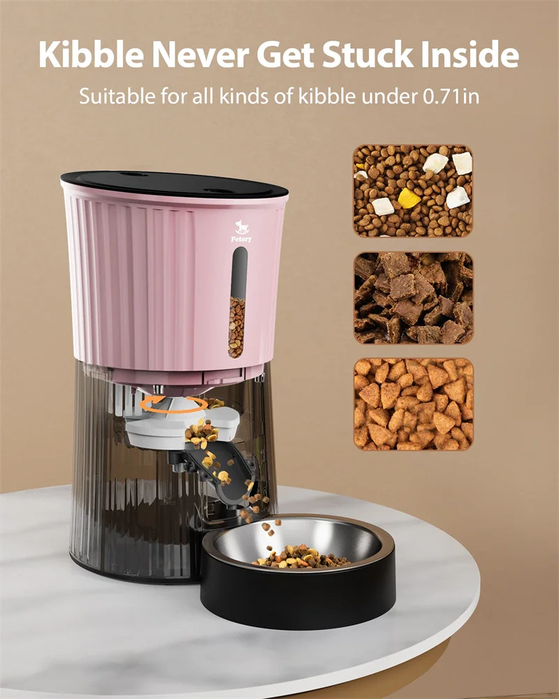 Электронная автоматическая кормушка с логотипом на заказ, большая миска для домашних животных, кошек, собак, таймер, умное голосовое хранение, миска для еды, миска для кормления, дозатор с таймером