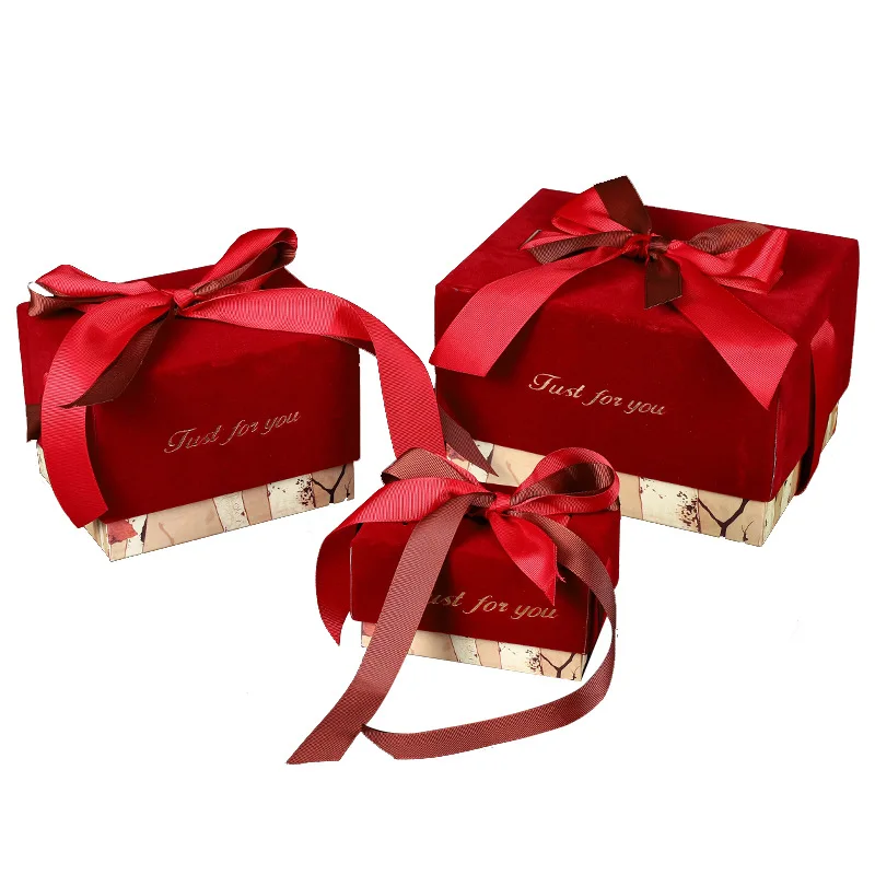 Wedding Favor Small Gift Candy Box With Ribbon For Birthday Party Favor Holders