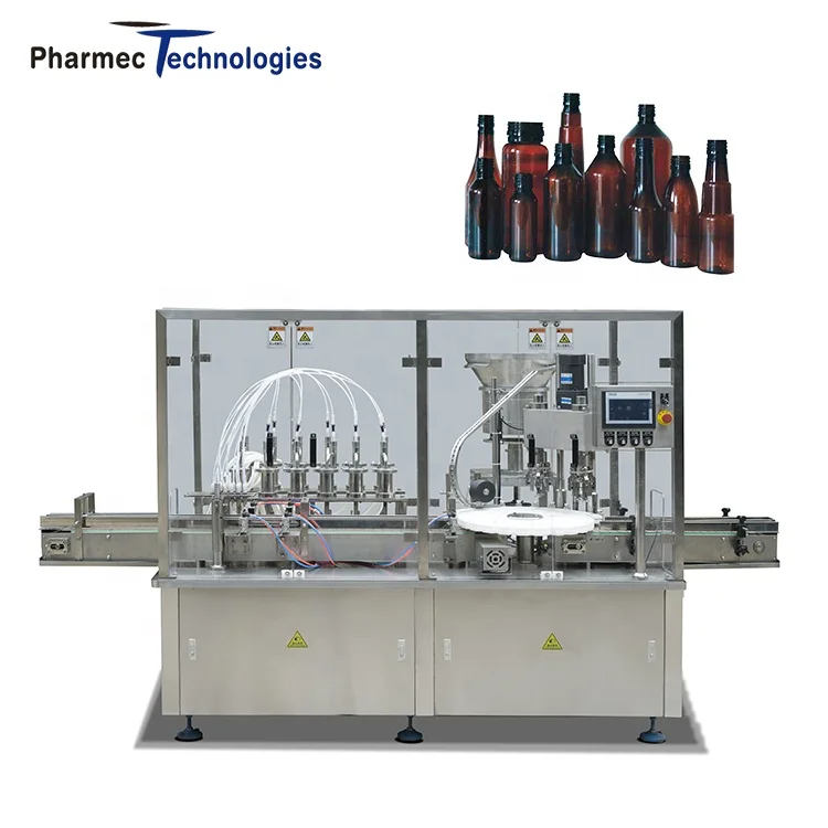 Automatic Oral Liquid Filling and Sealing Machine Pharmaceutical Syrup Filling and Capping Machine