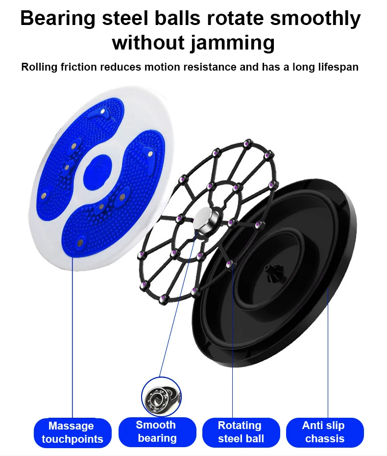 Hips Abdominal Muscles Exercises Fitness Foot Twist Balance Board Waist Twisting Disc