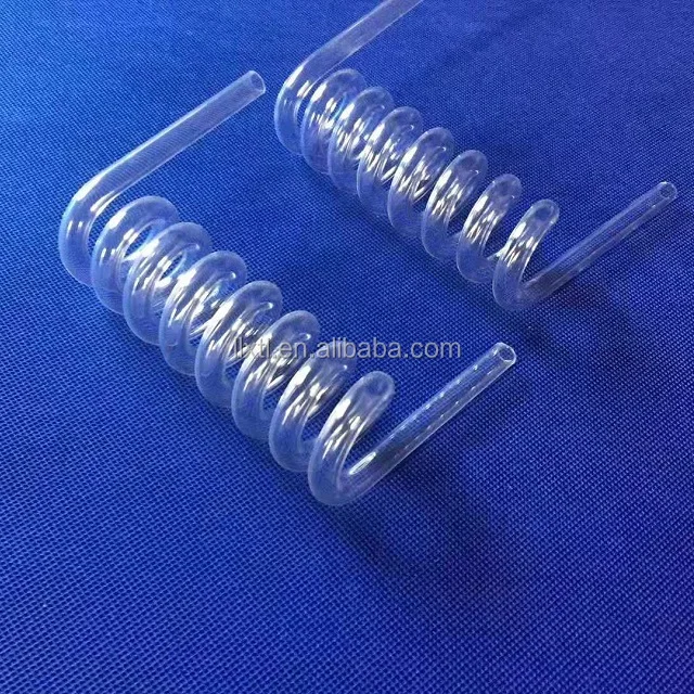 U shape quartz tube for thermocouple/high heating resistant glass
