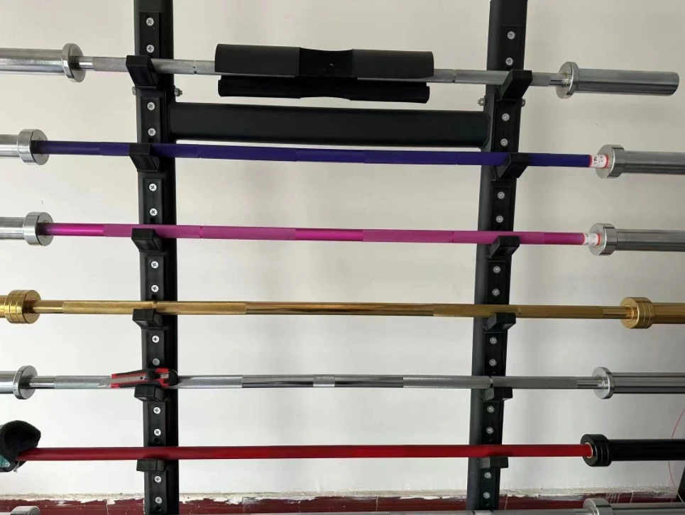 2024 High Quality Wholesale Gym Barbell Rack Wall Mounted 8 Pieces Ob Barbell Rack Horizontal Bracket