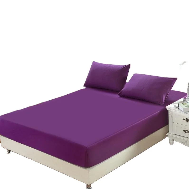 wholesale hot sale high quality  customized microfiber 100% cotton bed sheet fitted sheet bedsheet