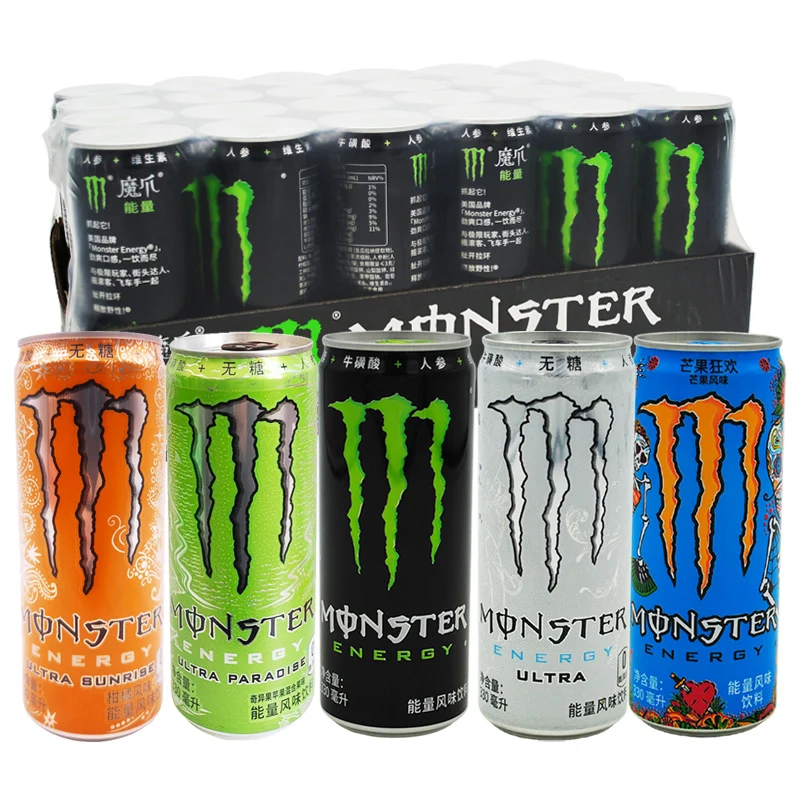 Best Selling Monstter 330ml Carbonated Fruity Soft Drinks Low-Fat Soda in Bottle Wholesale Drink