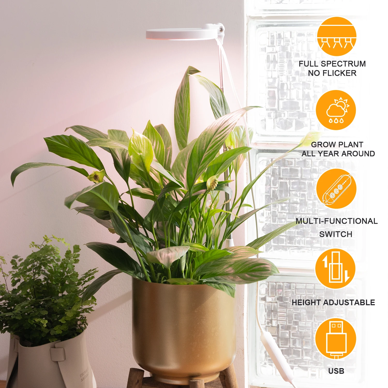 LED planter mate white indoor plant grow light intelligent home grower lamp Mini Smart Plant Pot Indoor