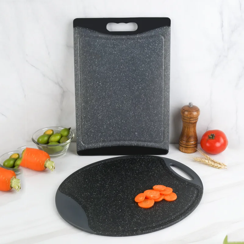 Wholesale Restaurant Household Universal Durable Grey Rectangular Round Plastic Cutting Board Chopping Board For Kitchen