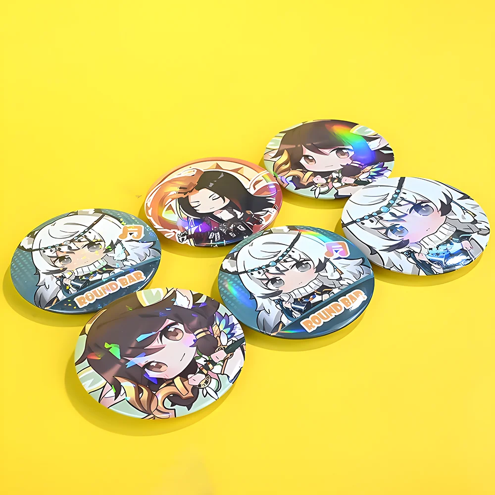 China Manufacturer Supply Round Tinplate Badges Button Custom Sublimation Pin back Magnetic Brooch Button Badge