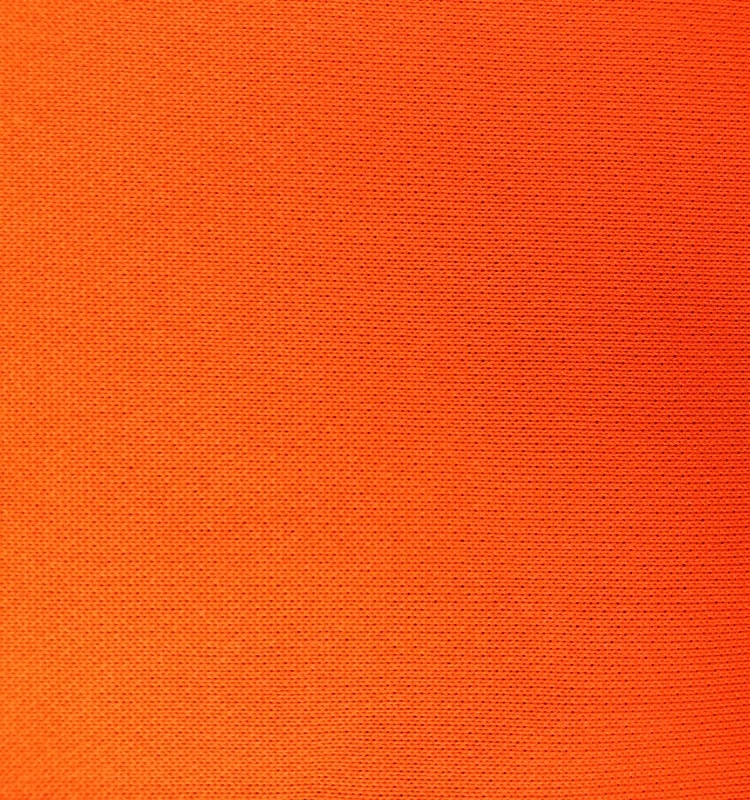 js010 85% Polyester and 15% cotton  Fleece Fabric Fluorescent orange fabric