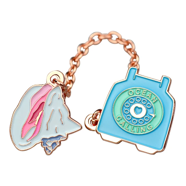 Enamel Pin Making 2D Metal Badge 3D Enamel Pin Usher Badge
