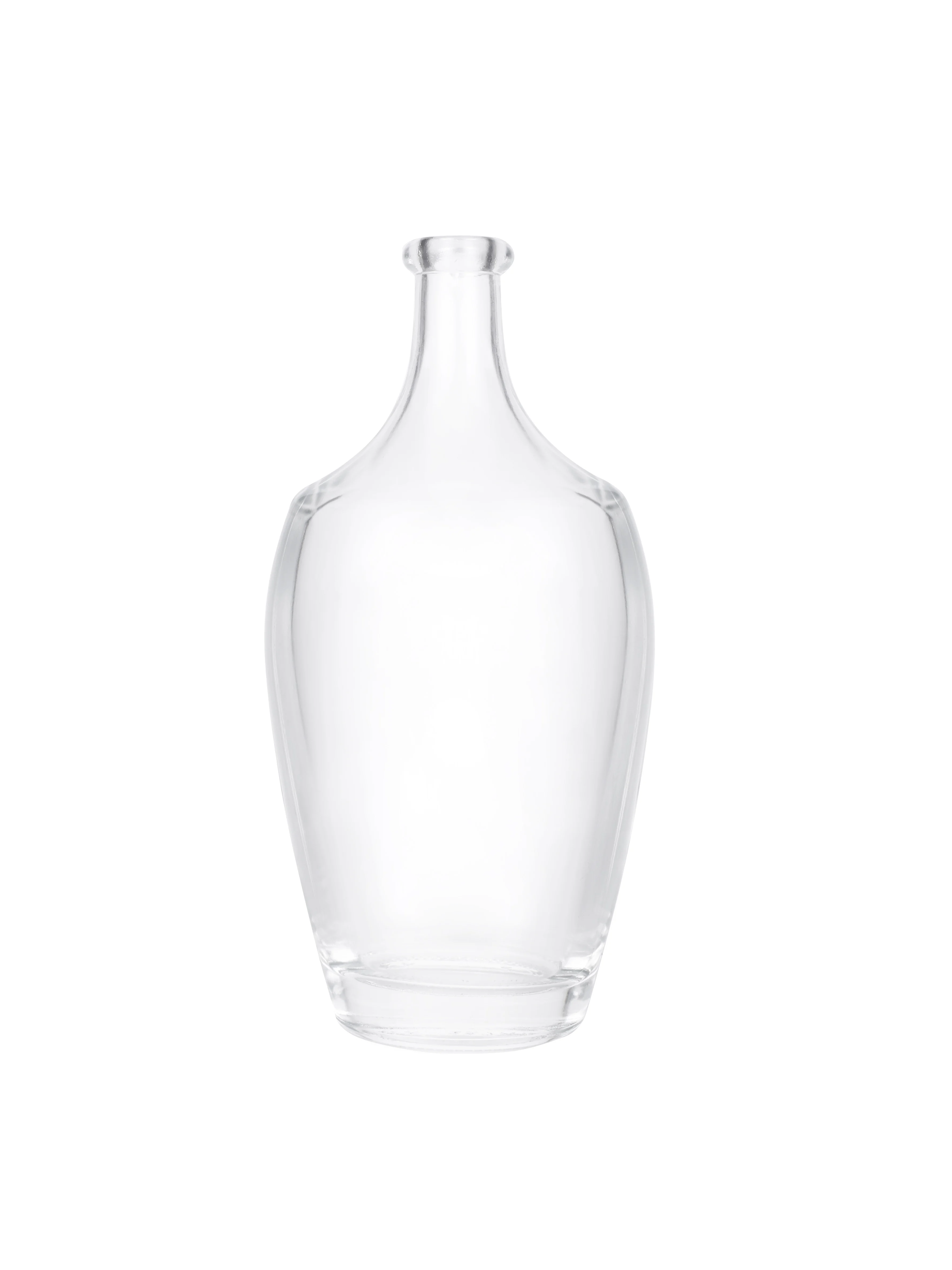 Chinese manufacture factory price  wicked  skeleton  volume glass bottle for liquor brandy whiskey rum vodka