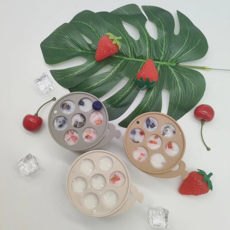 New Design Cute  Silicone Fruit Feeder Pacifier Food Freezer Tray for Baby Feeding Baby Breastmilk Popsicle molds