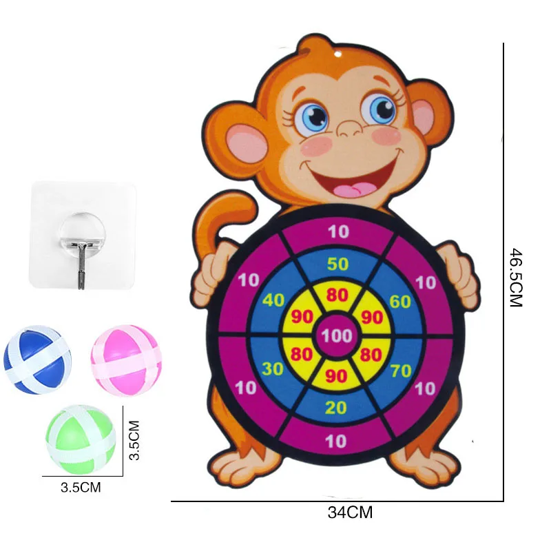 Новая детская мишень клейкий Мяч Кисть Dartboard Спорт Детские развивающие настольные игры с внутренним и наружным взаимодействием