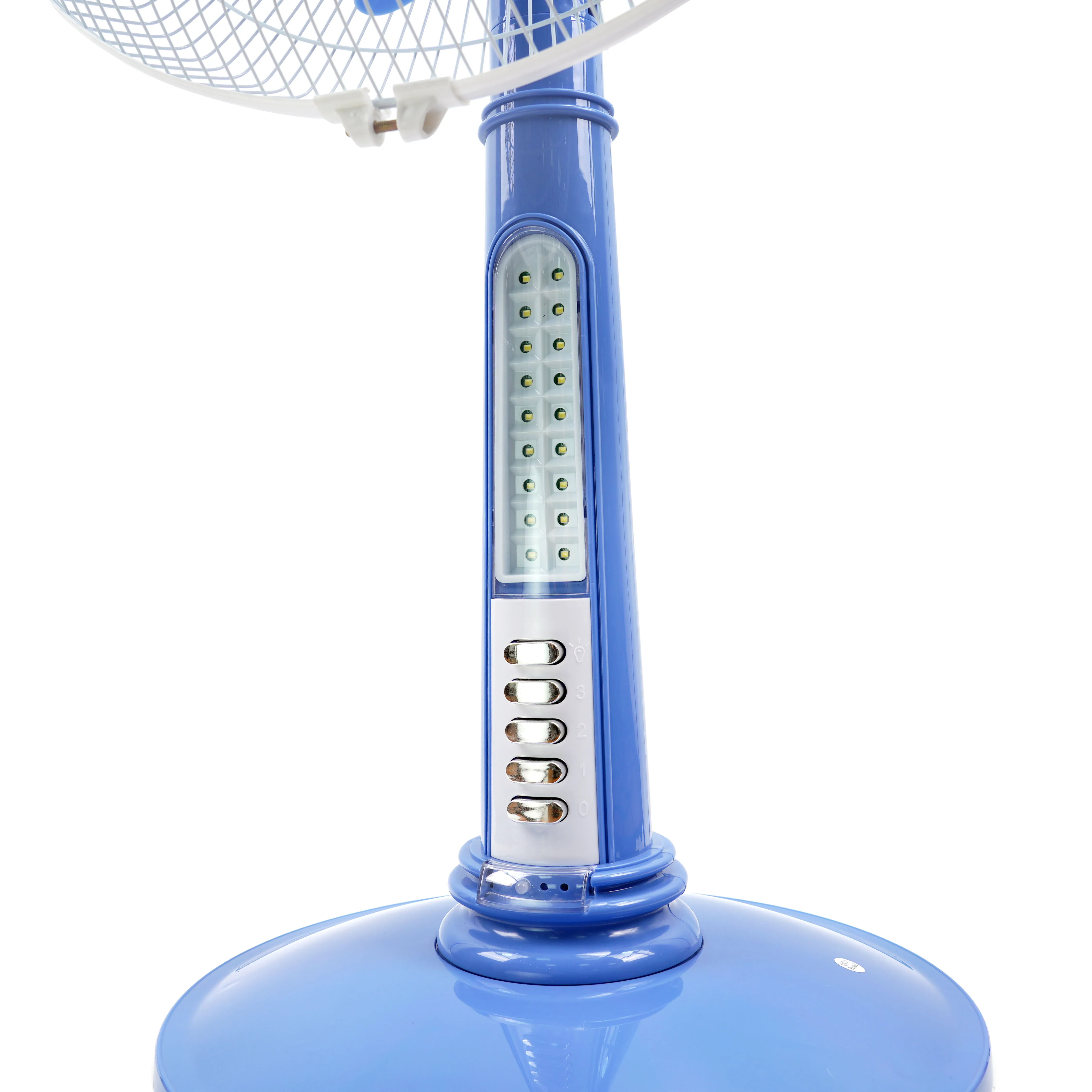 Modern 16 Inch DC Motor Rechargeable table  Fan  Pedestal  Air Cooling table  Fan  with battery and light