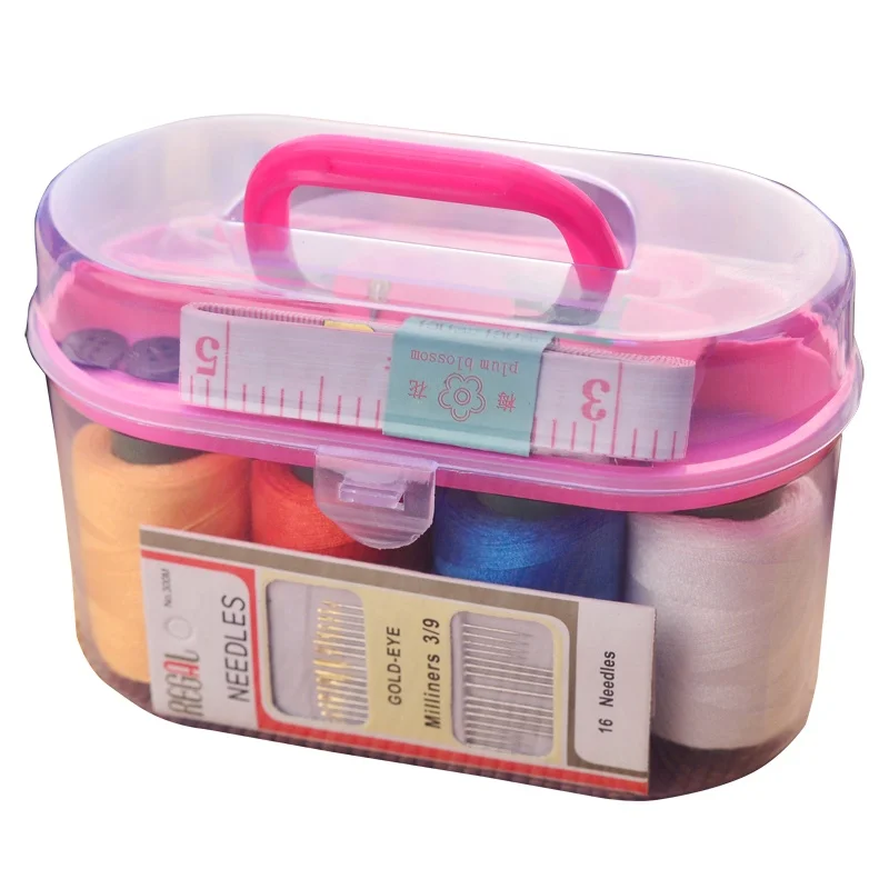 
2019 big professional sewing kit DIY home travel sewing kit with storage box 