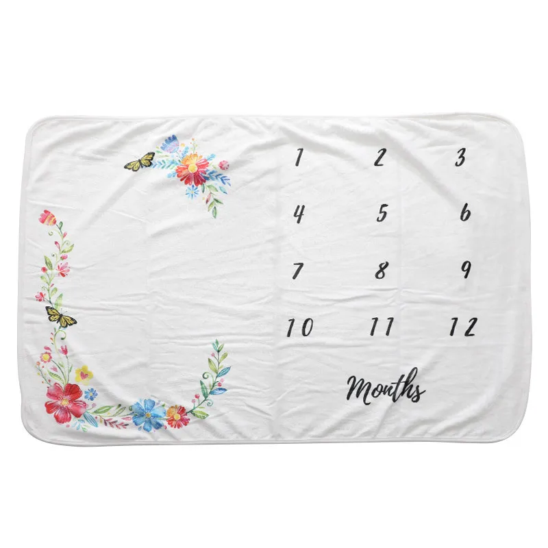 
Baby Milestone Blanket Newborn Photography Blanket 