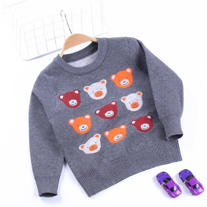 New Product Knitting Patterns Children Winter Warm Cartoon Sweater For Boys From Online Store