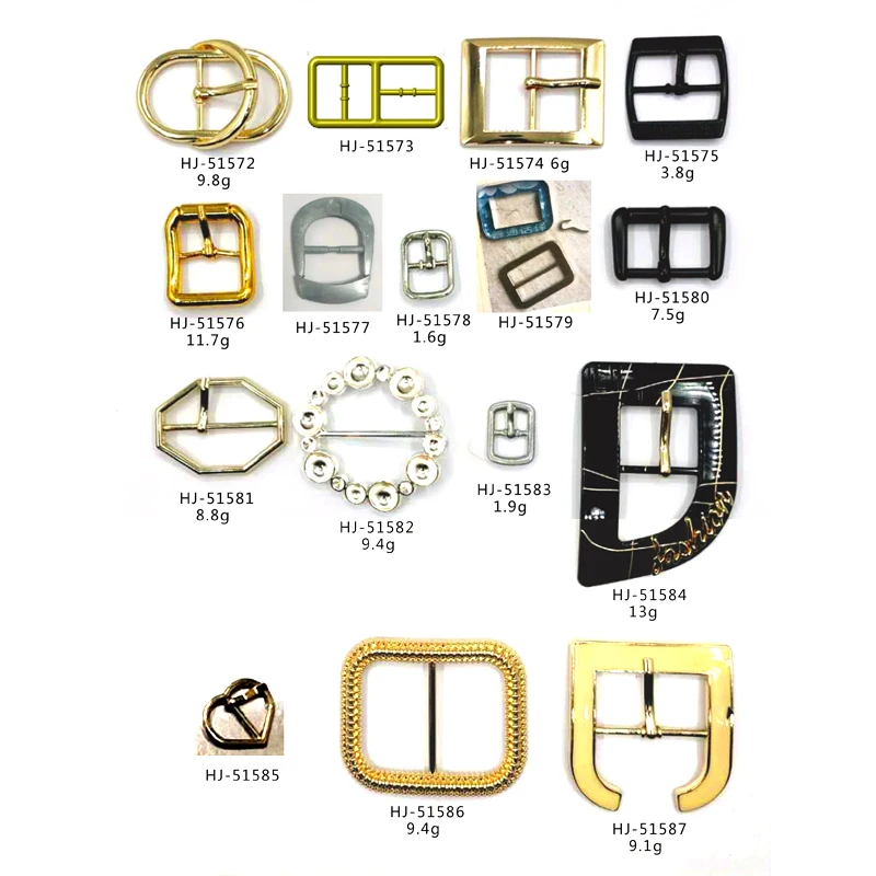 BX  Wholesale Side Release Buckle Metal Metal Ladder Lock Buckle Black Metal Buckle