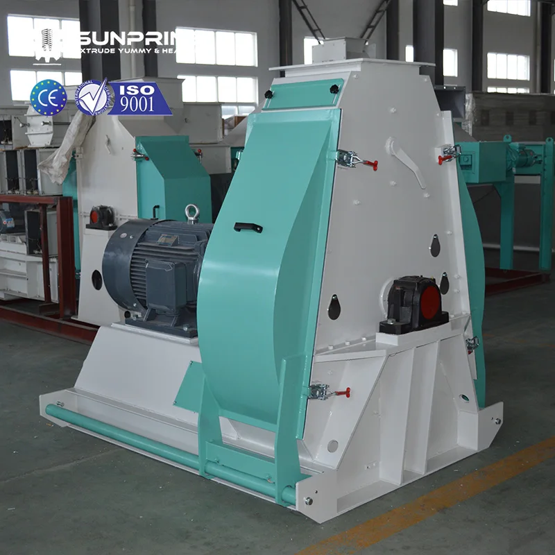 SunPring feed and food hummer mill machine double rotor hammer mill hummer mill for food products with 0009r mesh