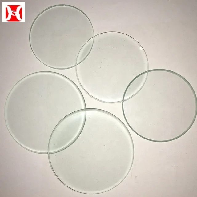 Best selling heat resistant round glass fireplace quartz glass viewing window sheet observation glass Factory price