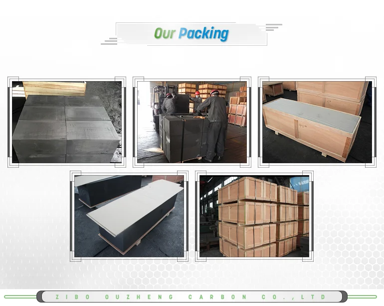  Высокое качество среднего зерна графитовый блок углерода механической промышленности литой под давлением Ouzheng 13μ. m 40 МПа CN;SHN 65mpa 99.9% Oz123