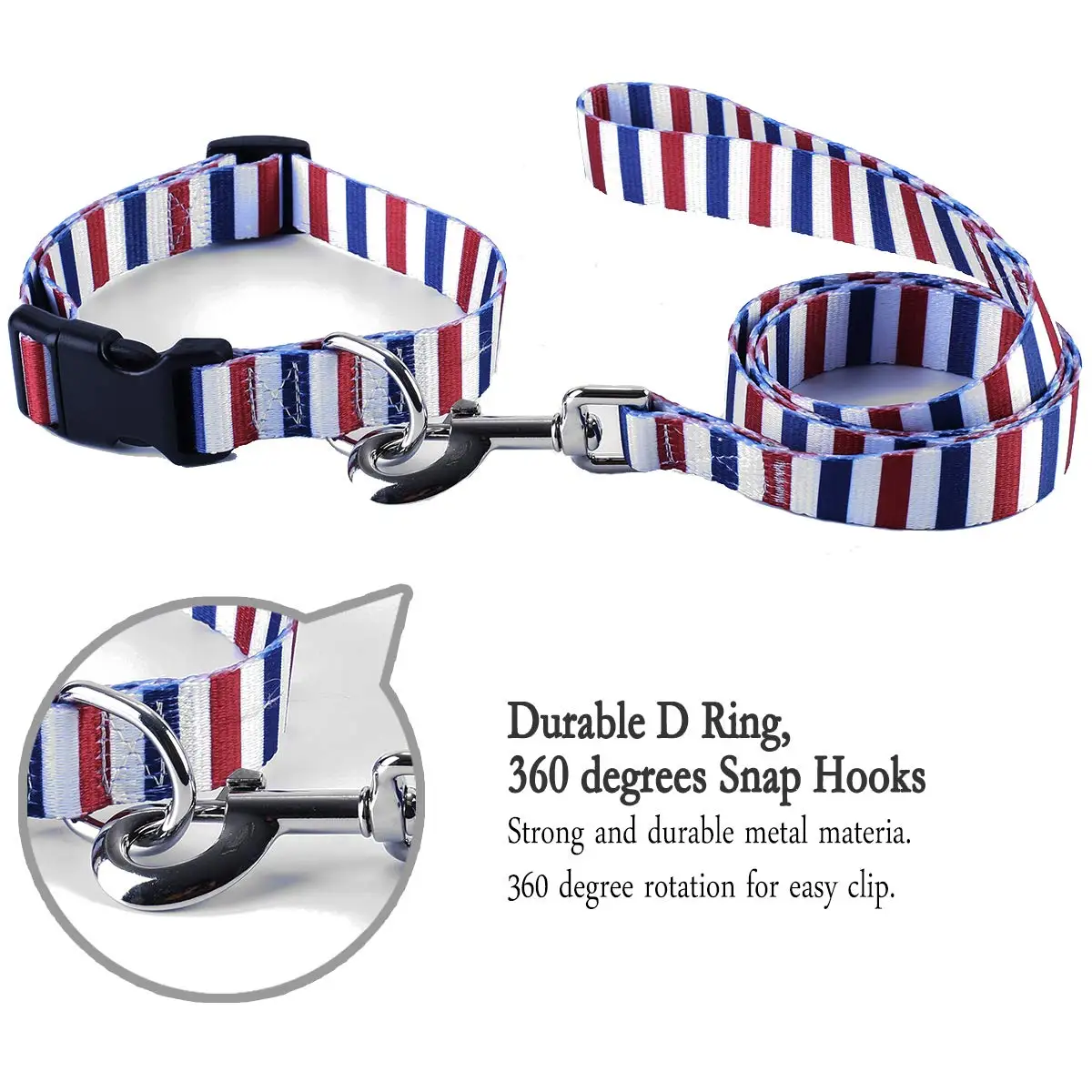 Custom Private Label Dog Collar and Leash Set Designer Fashion Pet Dog Collar and dog leash