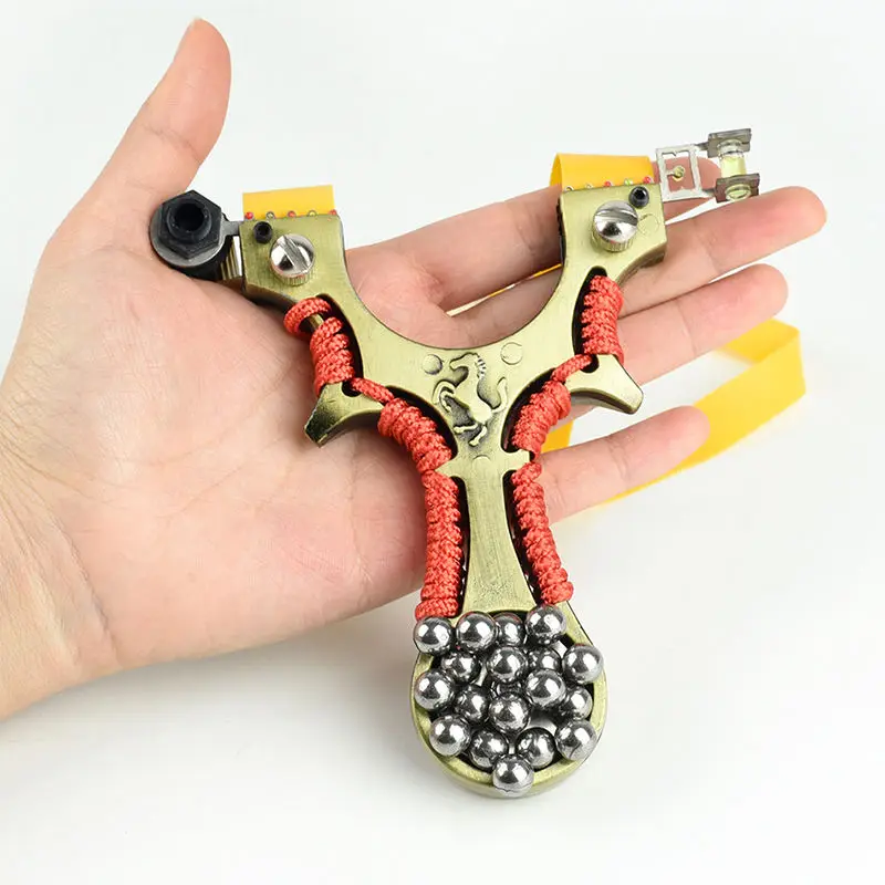 Professional Laser Outdoor Alloy Metal Shooting Sling Shot Slingshot Set Powerful Hunting Shooting Slingshot Set