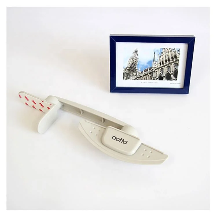 Presentation Folder Monitor Side Paper File Folded Rotation Document Holder 3M Adhesive  Clip Bracket Sticky Note Organizer