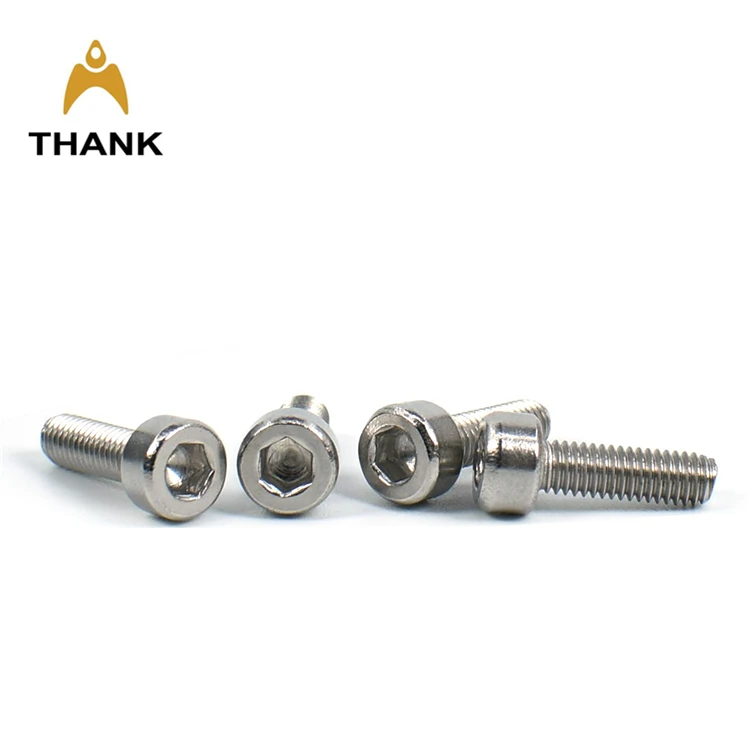 Din912 Metric fine thread hexagon stainless steel allen blank no knurling hex socket cap head screw bolt M2 M3 M6 M8 M12 M18 M24