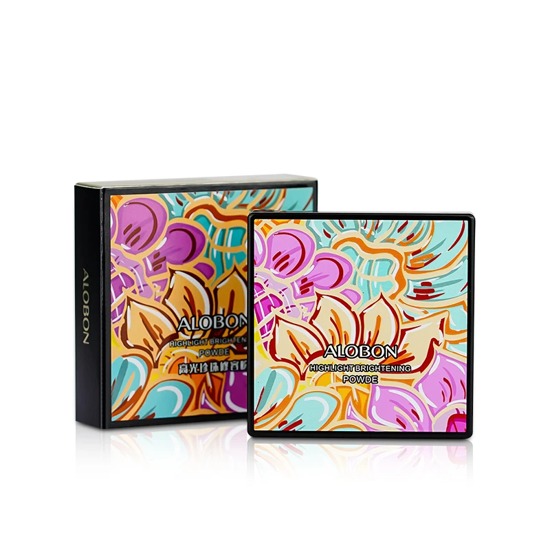 Alobon 4 Colors Face Makeup Vegan Private Label Highlighting Pearl Brightening Contouring Powder