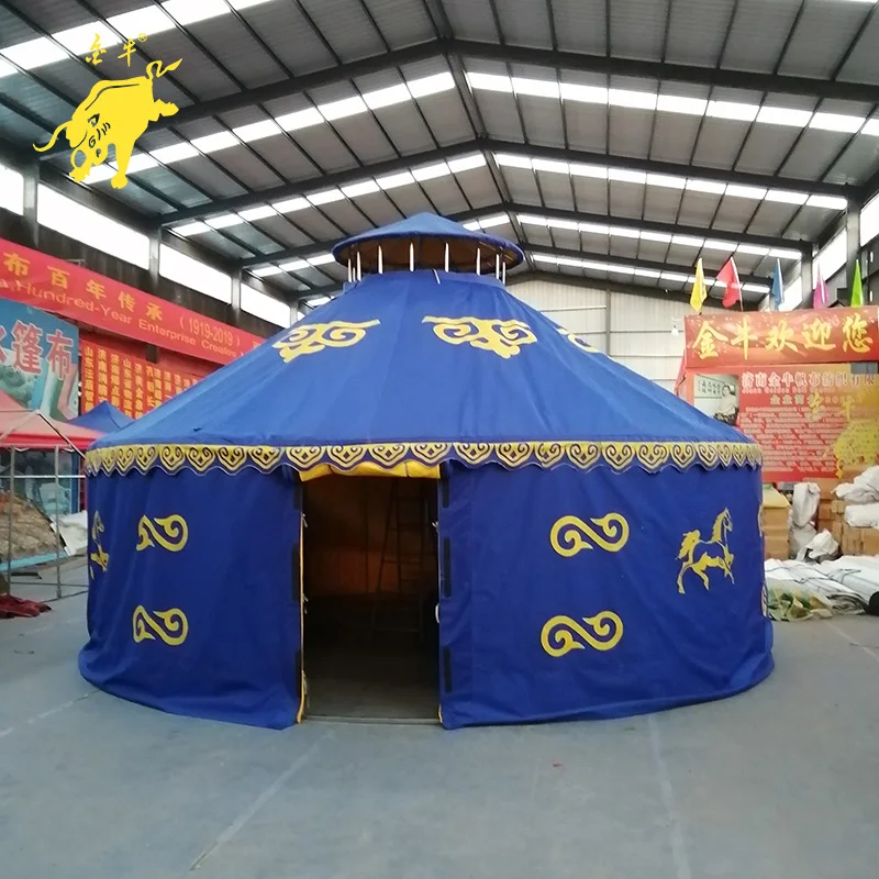 
6M Diameter Four Layers Insulated Mongolian Yurt Anti Epidemic Big Round Tent 