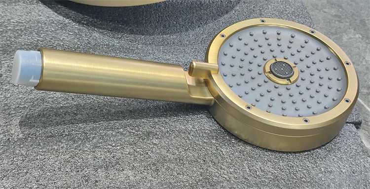 10 Inch Rainfall Shower Head Faucet Set Wall Mounted Hot and Cold Brass Gold Shower Mixer