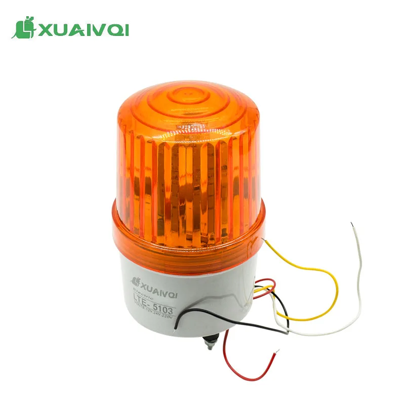 Waterproof Caution Light with Replaceable Battery Multifunction LED Warning Light 220V