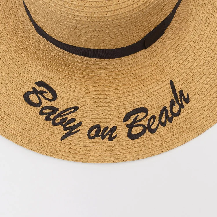 High Quality Paper Wide Brim Floppy Lady Summer Large Straw Hats for Adults