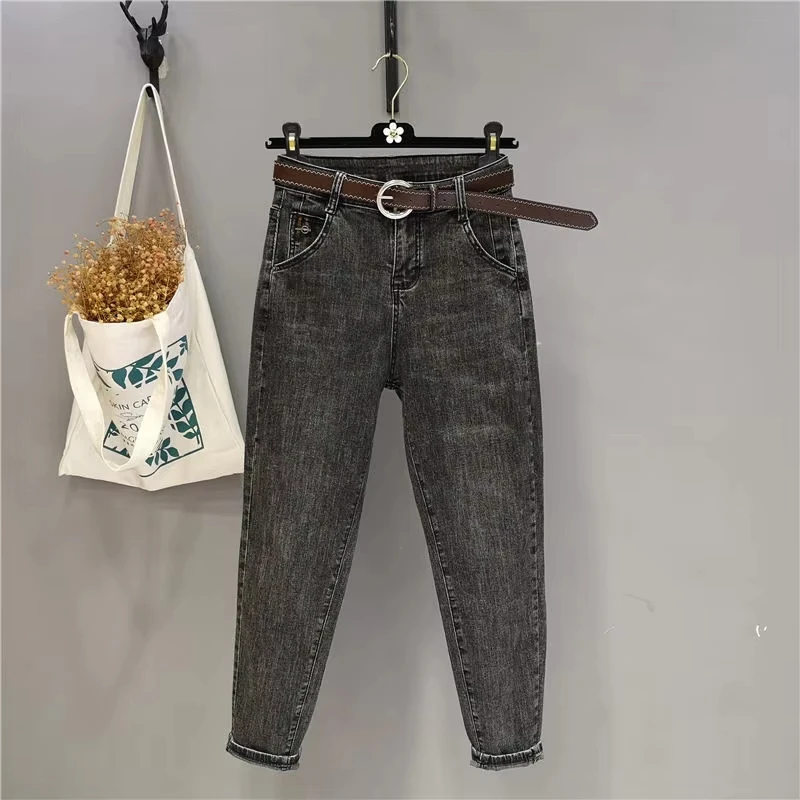 Manufacturers direct wholesale new fashion women jeans high waist wide leg all seasons of high waist slim jeans