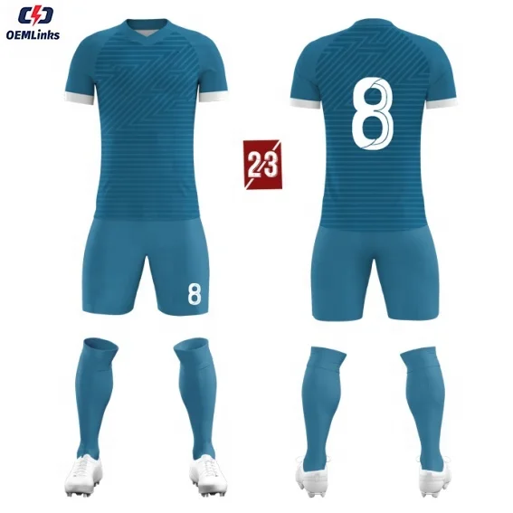 High Quality Popular Custom 100 Polyester Soccer Jersey
