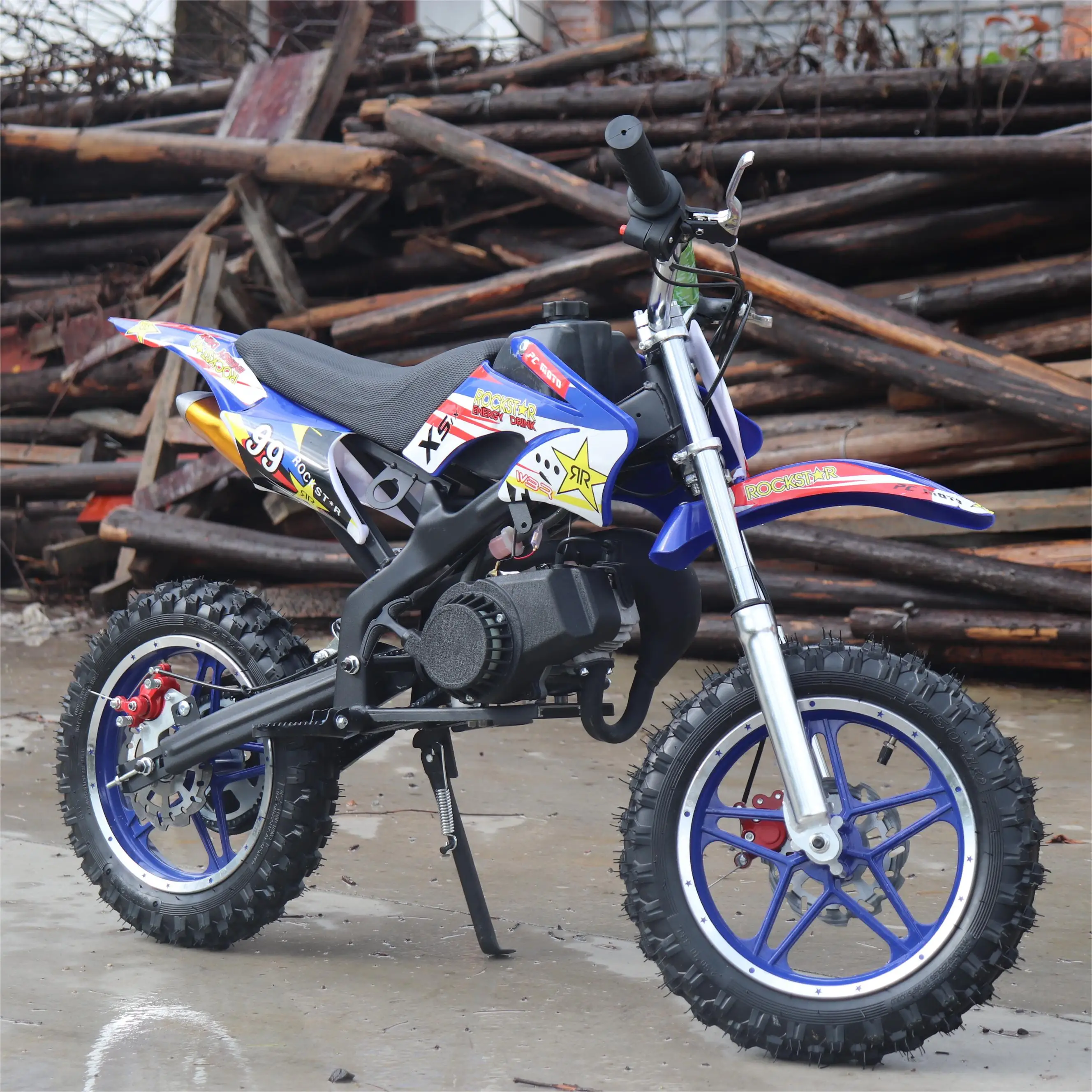Новый 49cc 50cc двухтактный мини-Мото Кросс карманный велосипед для маленьких детей
