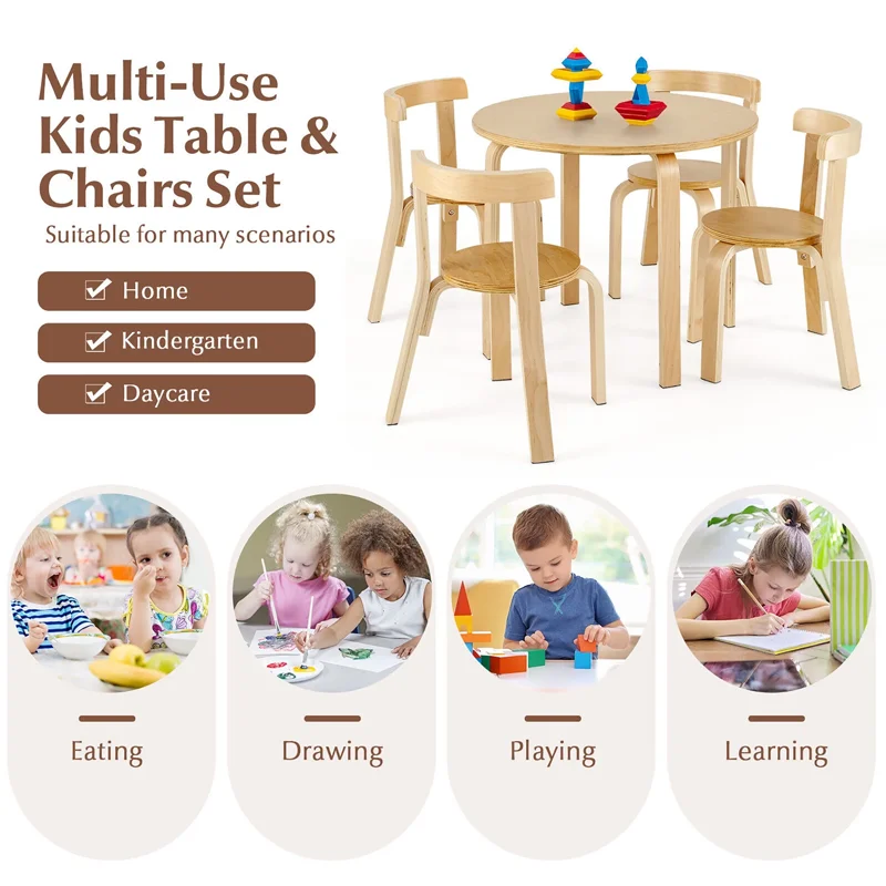 Winning Living Room Furniture 100% Solid Wood Chairs Balconies Small Stools Kindergarten Student Chairs Outdoor Wooden Chairs