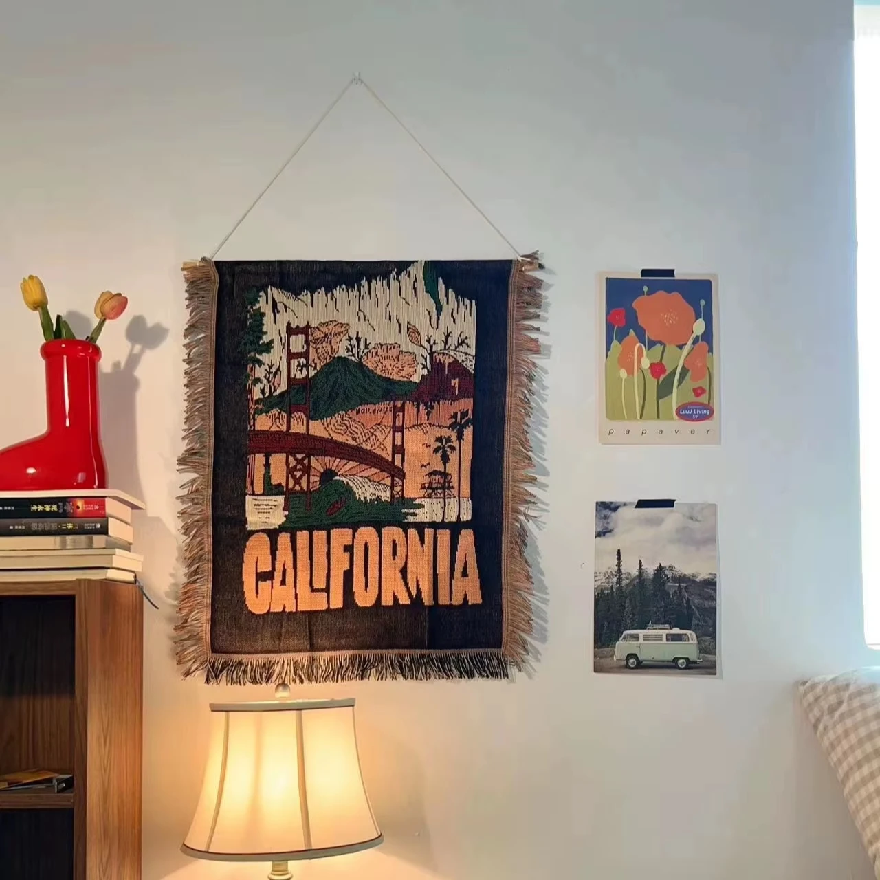 Custom Woven Blanket Jacquard Throws Tapestry Hoodie Recycled Cotton Blankets