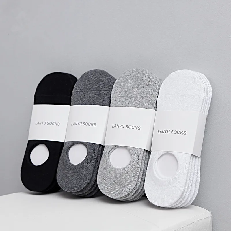 
WZ Wholesales No Show Socks Silicone Solid Color Non Slip Socks 