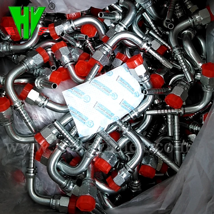 Custom hydraulic fittings hose ends carton steel SAE hose fittings