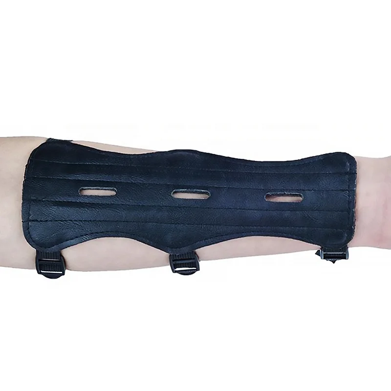 Adjustable Bow Armguard, Archery Armguard Protector Archery Arm Guard to Shooting/Hunting Leather Archery Arm Guard