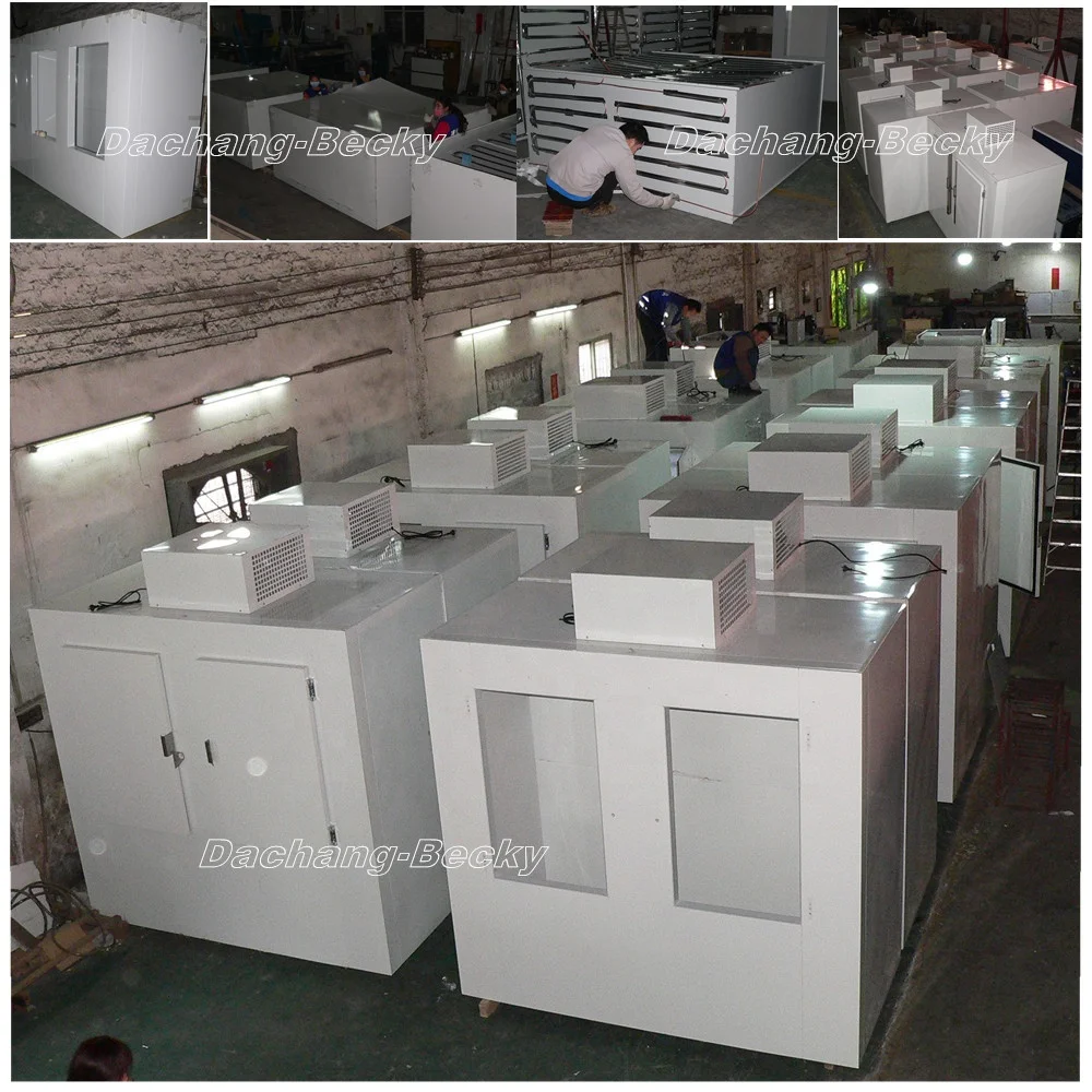 Static Refrigeration System 2 Solid Door Ice Machine Storage Bin Wall Ice Merchandiser Indoor