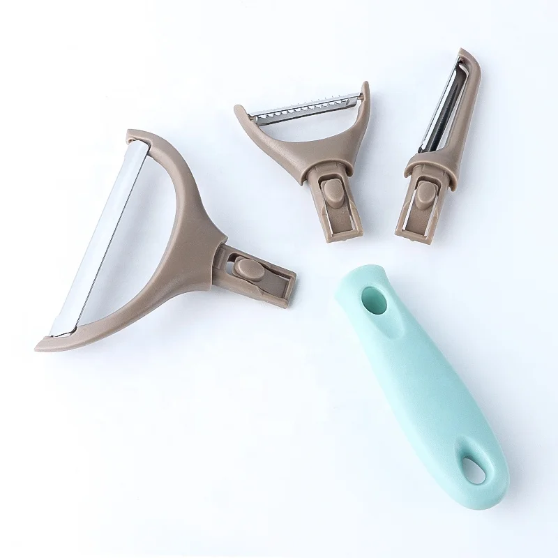 Лидер продаж съемное лезвие 3 в 1 набор для чистки слайсер картофеля Овощечистка нарезки соломкой и овощей продвижения подарок