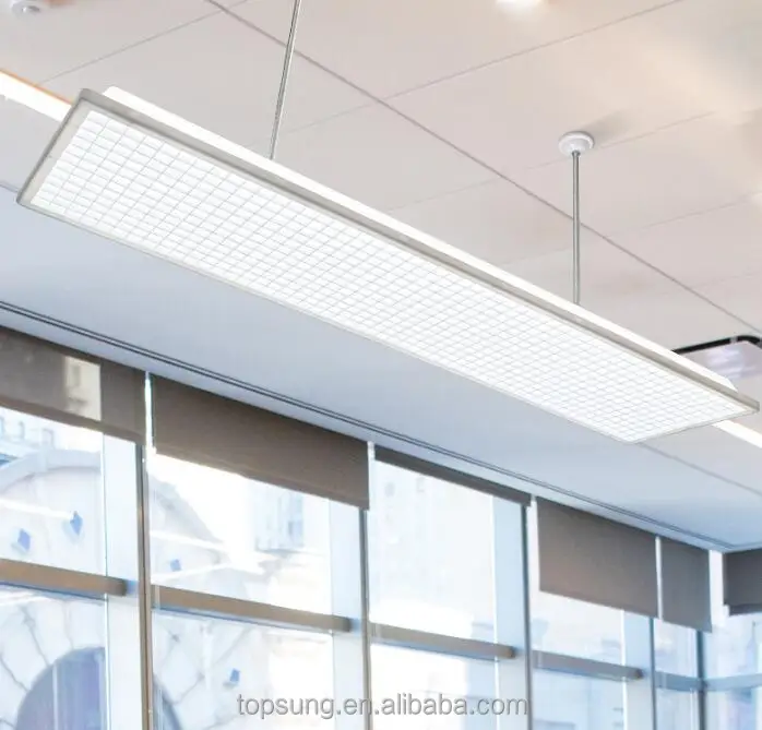 1200x300mm classroom led chandelier ceiling light no glare led education grill linear pendant lamps fixture