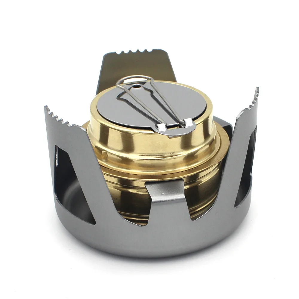 Yama Outdoor Customized Logo Alcohol Stove Burners Portable Stove Picnic Mini Camping Alcohol Stove