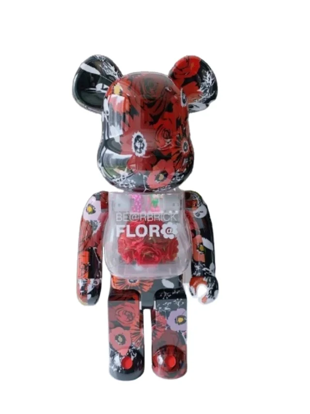 Cartoon Resin Statue Bear Brick Collectibles Decor Toys Bearbrick Case Sculpture Statue Resin Cartoon Statue